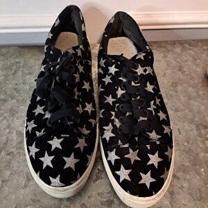 Rebecca Minkoff Nadia Galaxy Star Platform Sneaker Size 10‎ Silver Star Blush